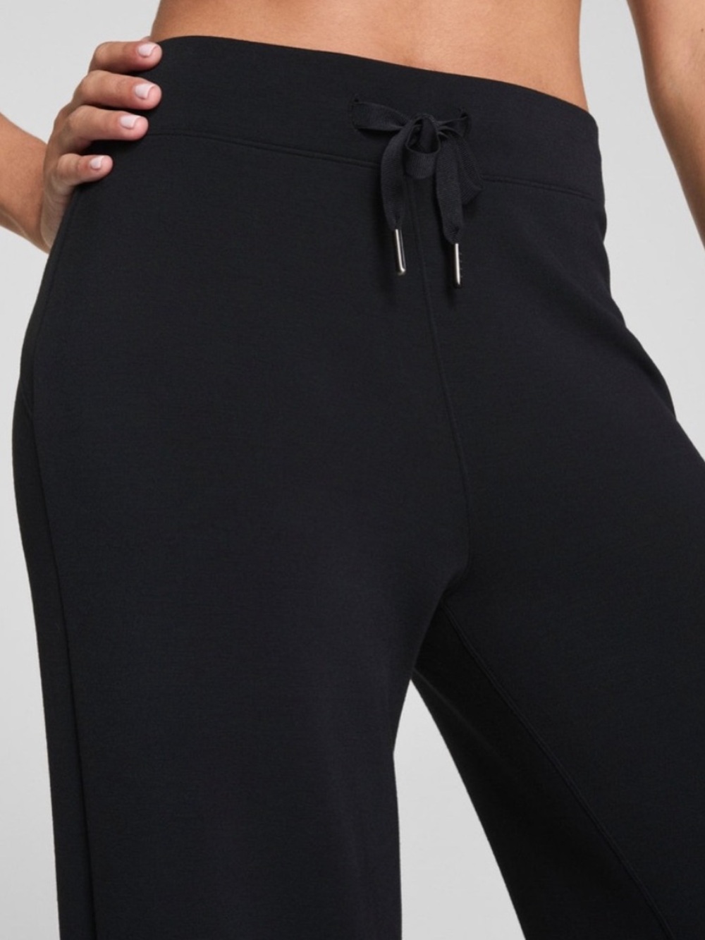 SPANX AirEssentials Wide Leg Pants Black Size 2X Petite - Picture 3 of 8